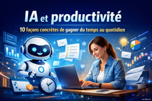 IA et productivité : 10 façons concrètes de gagner du temps